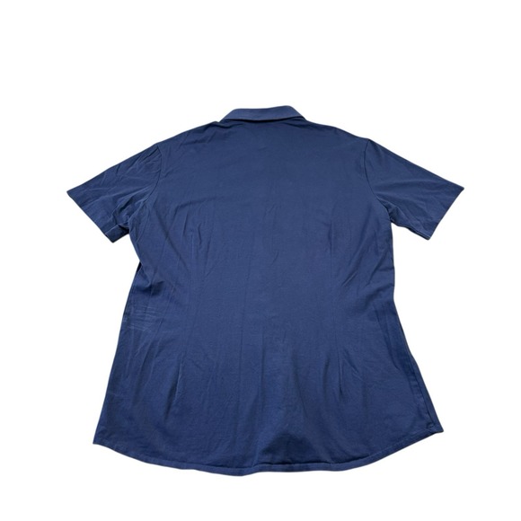 State & Liberty Blue Performance S/S Men's Button Front Size Large L - Picture 3 of 7